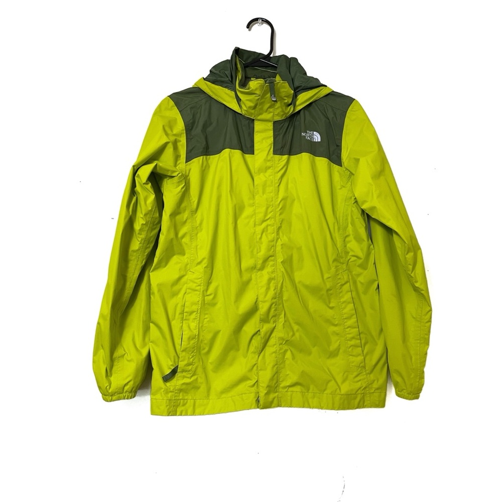 THE NORTH FACE Boy’s Lightweight Neon Yellow Rain Jacket, L/G 14/16